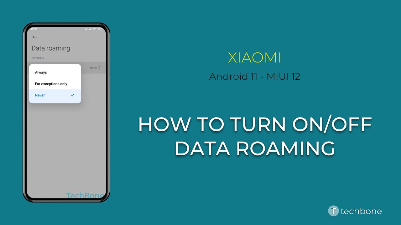 How to Turn on/off Data Roaming - Xiaomi [Android 11 - MIUI 12] - YouTube