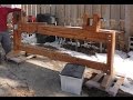 HomeMade WOOD Lathe - 8' long diy lathe, head stock, tail stock, bed - free plans (torno casero) HomeMade WOOD Lathe - 8' long diy lathe, head stock, tail stock, bed - free plans (torno casero)