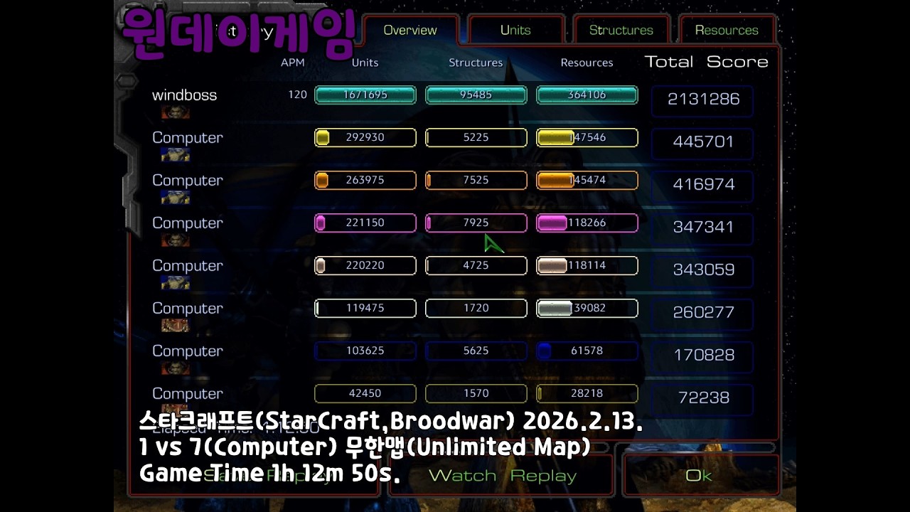 StarCraft 20260213 Unlimited 1h12m50s