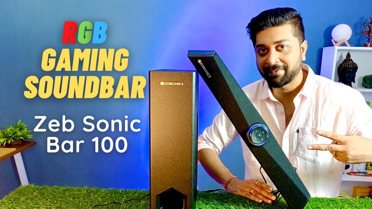 Zebronics Sonic Bar 100 🔥  RGB Gaming Soundbar 120W | Unboxing & Sound Test.
