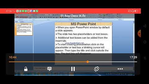 Class IX Computer Application 31-08-2020 By Mr. Praveen Singh Ch- Ms Power Point