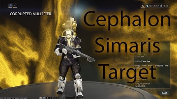 Cephalon Simaris Target Corrupted Nullifier | Warframe