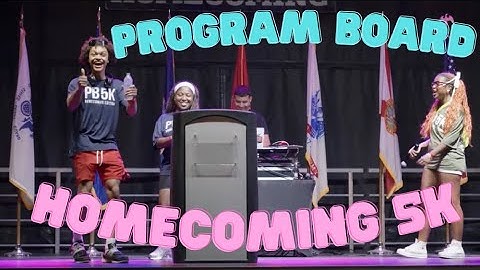 Program Board Homecoming 5k