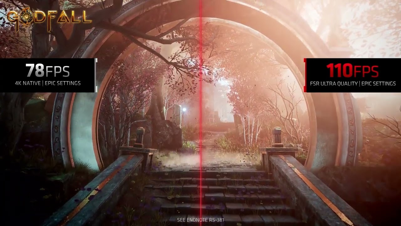 FSR ON vs OFF Godfall