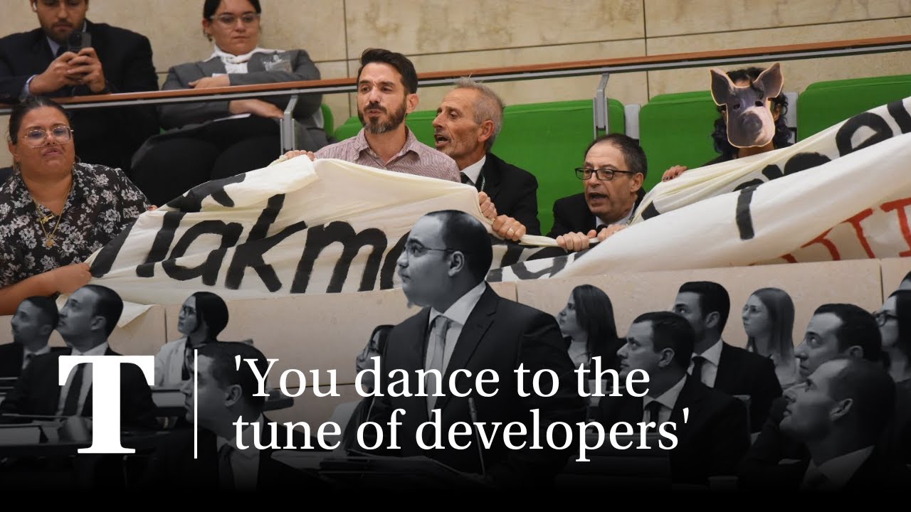 Activists disrupt Budget speech, protest against unbridled development