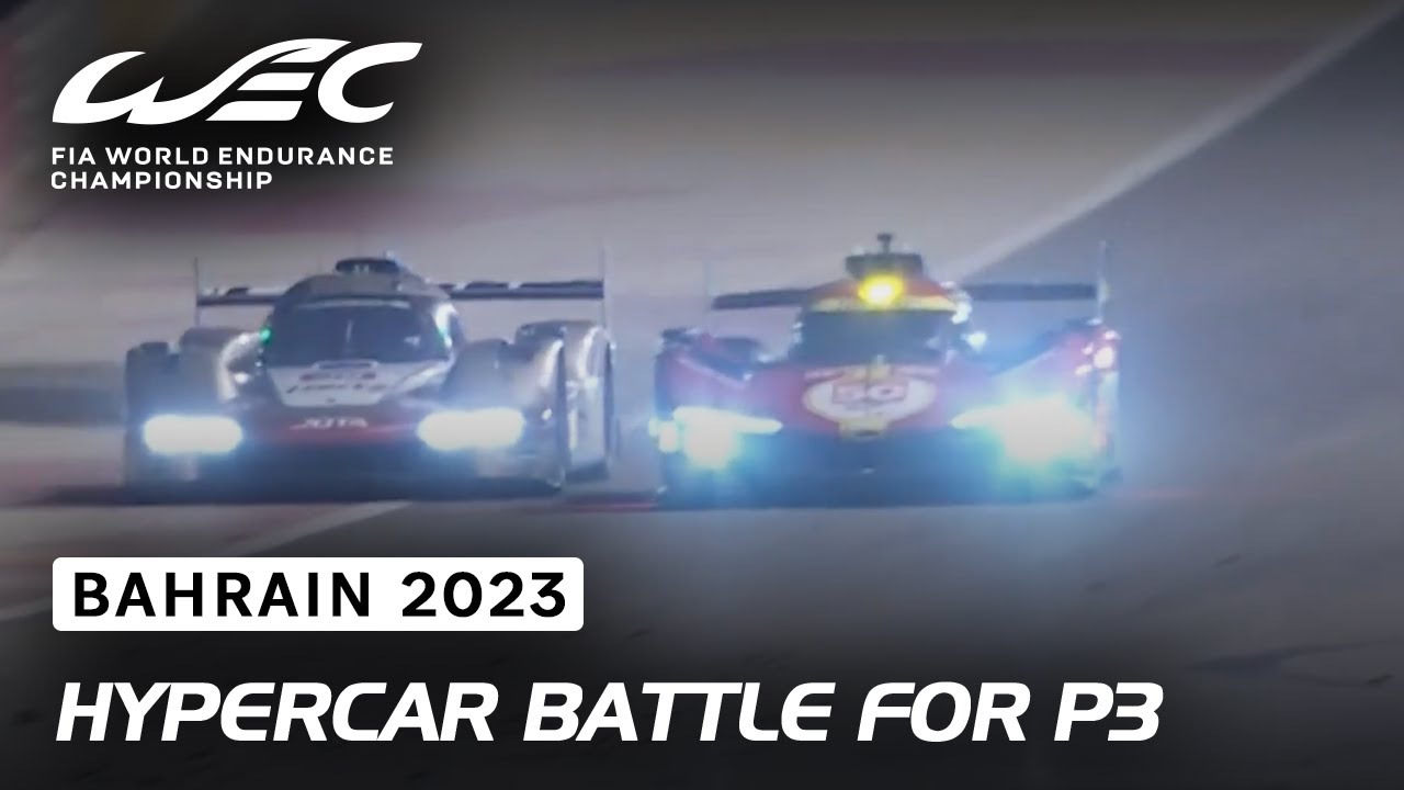 Porsche 963 vs Ferrari 499P fight for P3 in Hypercar 🔥 I 2023 8 Hours of Bahrain I FIA WEC