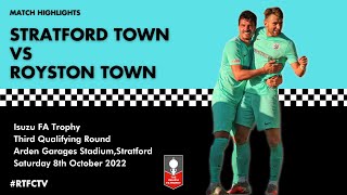 CROWS FIGHTBACK TO PROGRESS - STRATFORD TOWN VS ROYSTON TOWN - ISUZU FA TROPHY - HIGHLIGHTS
