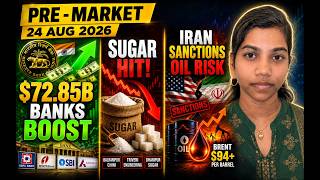Bank Nifty Boost RBI Inflow $72.85B & Iran Tension—Nifty Gap Up | Pre Market report & 24 Aug 2026