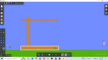 How to create Simple pendulum simulation using Algodoo