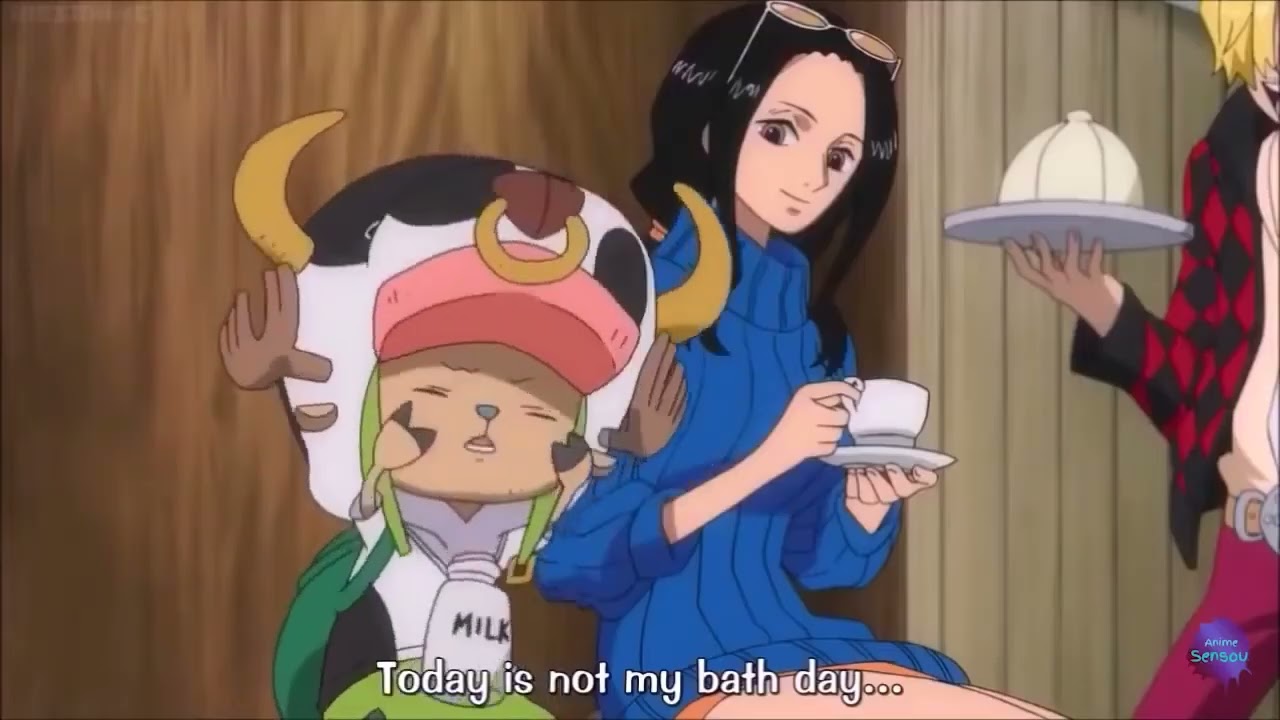 Robin wants to bath with Chopper😋 