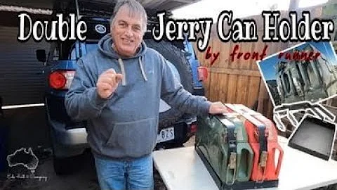 Double Jerry Can Holder Install - Front Runner jer...