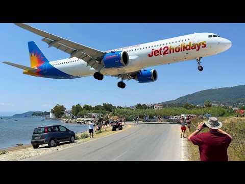 4K - Very low Pass ! Skiathos Airport (JSI) 🇬🇷 Spectacular Plane Spotting + Jet blast (Summer 2026)