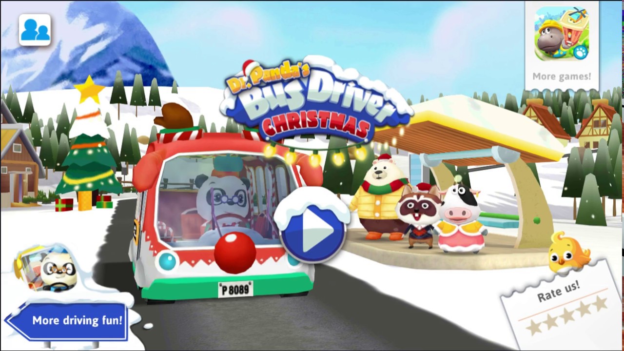 Dr Panda Christmas Bus android gameplay 