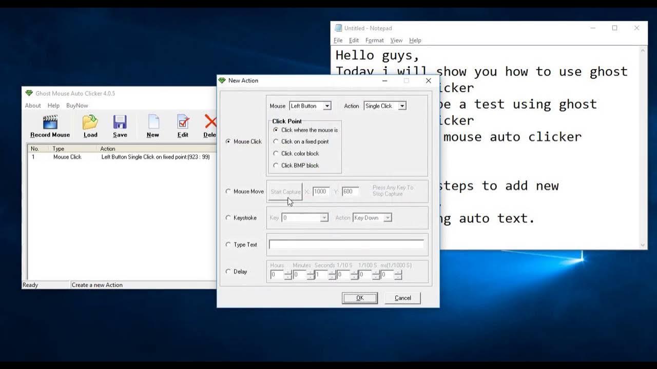 How to use Ghost Mouse Auto Clicker Latest Version Tutorial YouTube