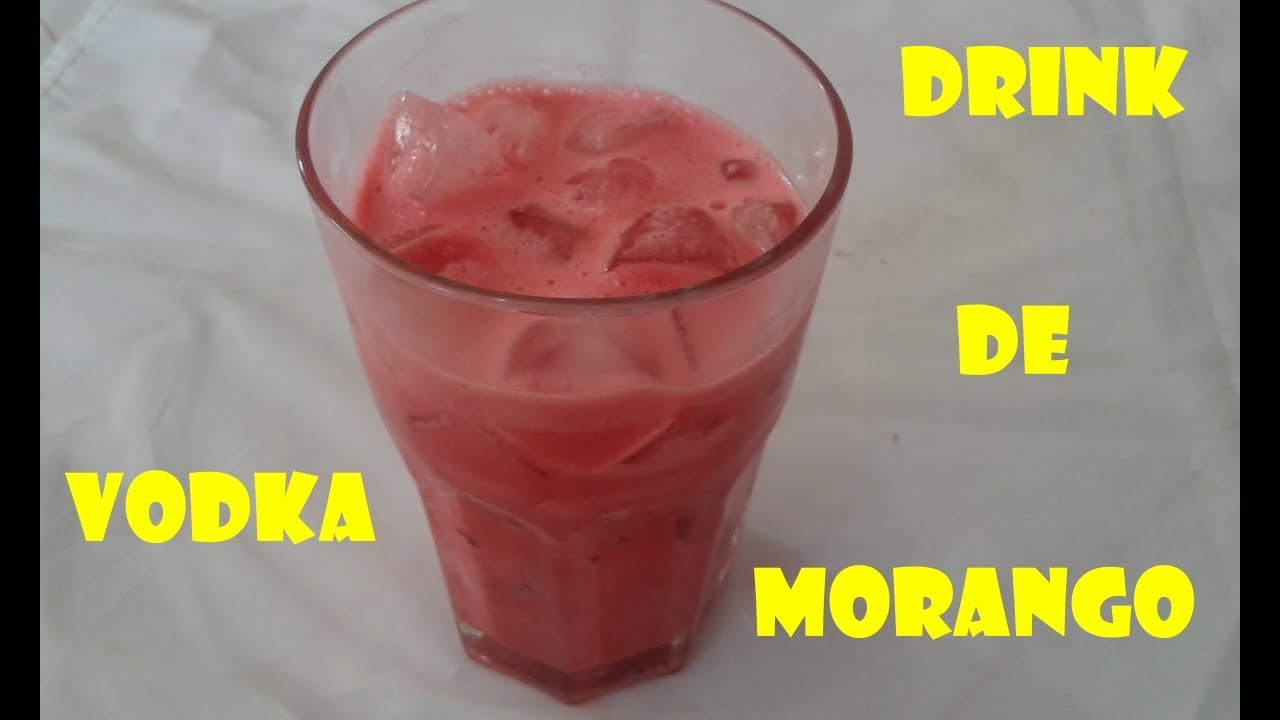 DRINK DE MORANGO COM VODKA E LEITE CONDENSADO YouTube