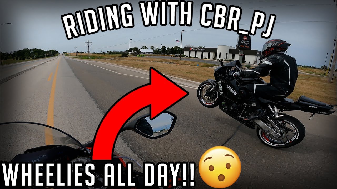 Mobbing with CBR_PJ riding my 2023 S1000RR! - 2015 CBR 600RR