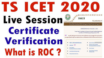 TS ICET 2020 LIVE SESSION DOUBTS | TS ICET 2020 COUNSELLING