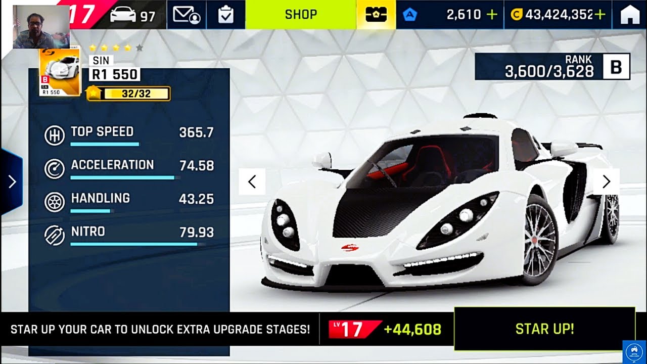 Asphalt 9 Legends | Sin R1 550 | Car | 5 Star (Max) | Upgrade ...