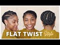 QUICK &amp; EASY Flat Twist Protective Style That is Low Maintenance!