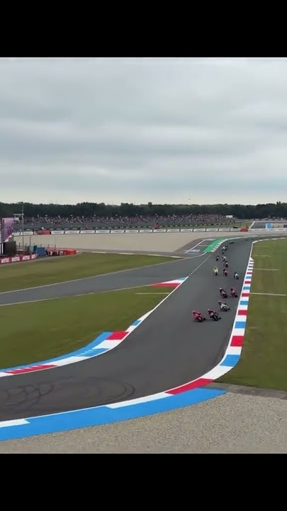 Marc Márquez overtakes Fabio Quartararo in the last turn during sprint race at Assen 2025