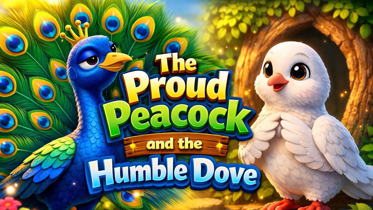 The Proud Peacock and the Humble Dove | Heartwarming Animal Story for Kids