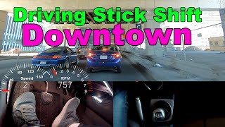 (98) Manual transmission downtown (traffic, stop and go)