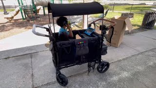 JOYMOR 4 Seater Wagon is a WONDERFOLD W4 Luxe Stroller killer Price & Accessories Unboxing!$649.99