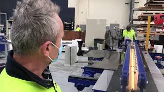 Plastic Sheet Butt Welding Machine in Operation with Commentary