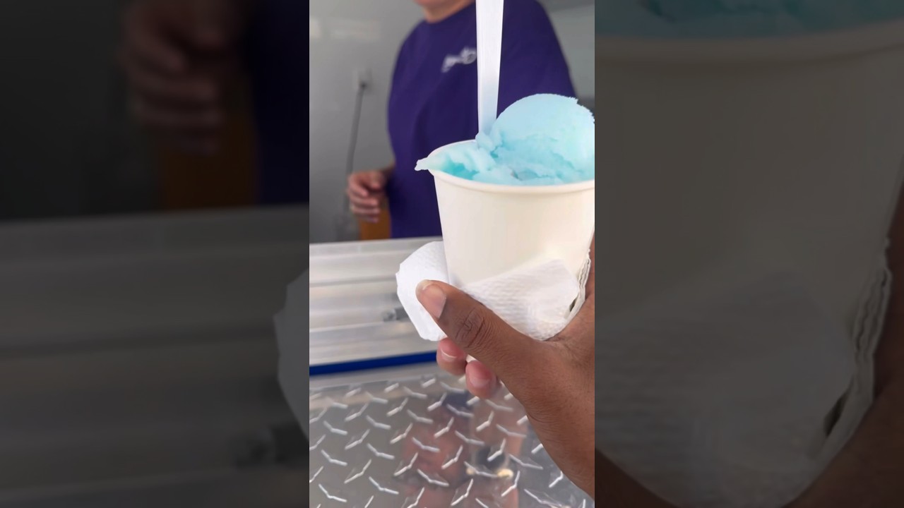 First Time Trying The Cotton & Candy Flavor Water Ice, No One Was In Line For It?
