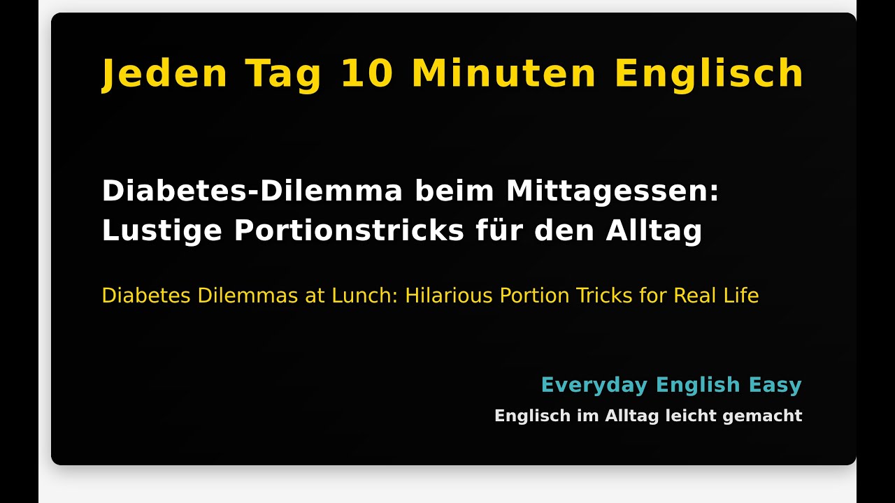 Diabetes-Dilemma beim Mittagessen: Lustige Portionstricks für den Alltag