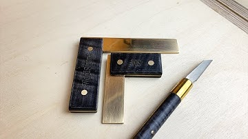 How to make a Brass Tri Square - 99% By hand, No expensive machines EXCEPT a £15 Antique Drill