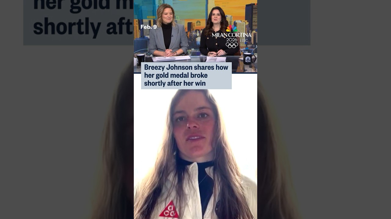 Breezy Johnson shares how her gold medal broke shortly after her win