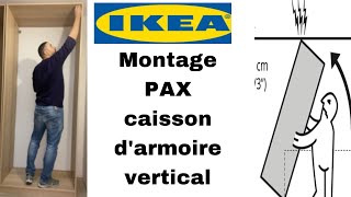 Montage PAX caisson d’armoire vertical