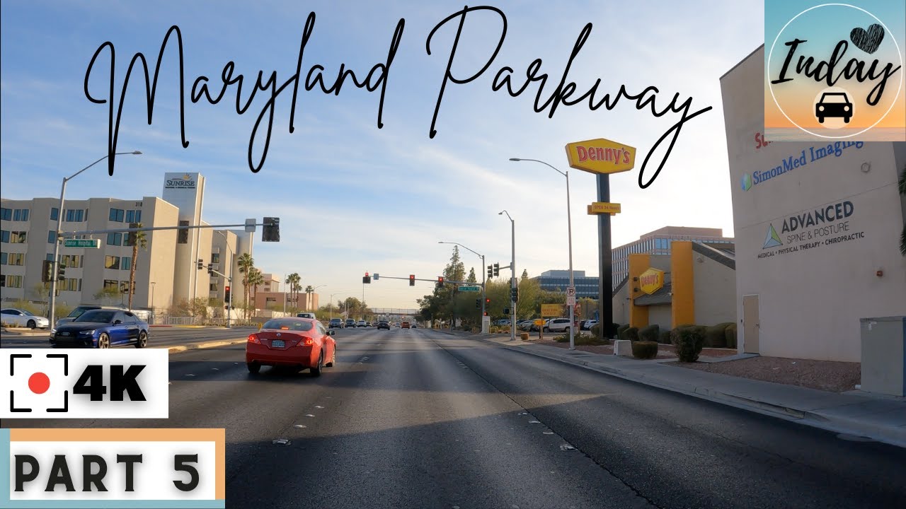 Maryland Pkwy Las Vegas Nevada | Passed Dessert Inn Road Flamingo Rd