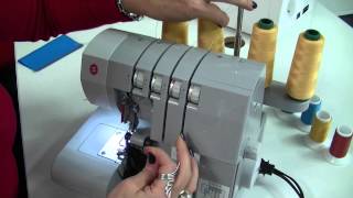 Using your Overlocker/Serger. How To: Change Colours on a Threaded machine