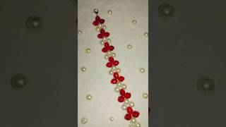 easy bracelet making           #beads #jewellery #shorts
