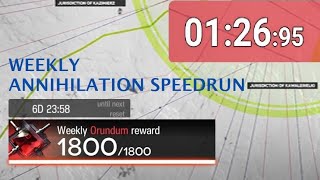Arknights [Annihilation] Weekly Annihilation Speedrun - 1:26:95