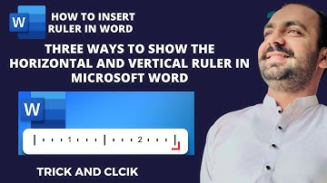 How to Insert Ruler in Word | Three Ways to Show the Horizontal and Vertical Ruler in Microsoft Word