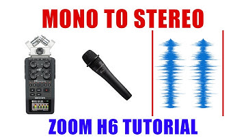How to Turn a Single Mono Mic Into a Stereo Channel Recording [ Zoom H6 Tutorial ]