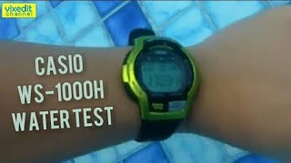 Jam Tangan Casio WS-1000H Water Test