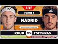 RUUD Vs TSITSIPAS ATP Madrid 2026 LIVE Tennis Watchalong 