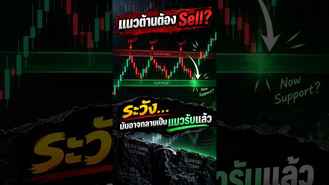 “แนวต้านต้อง Sell? ระวัง…มันอาจกลายเป็นแนวรับแล้ว 👀”