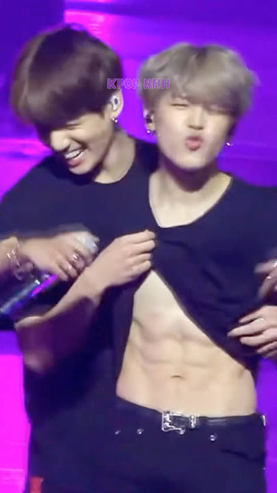 When Jungkook Lifted Jimin’s Shirt To Show His Abs 😂 Look At Yoongi's Reaction 😵‍😻 #shorts #jimin