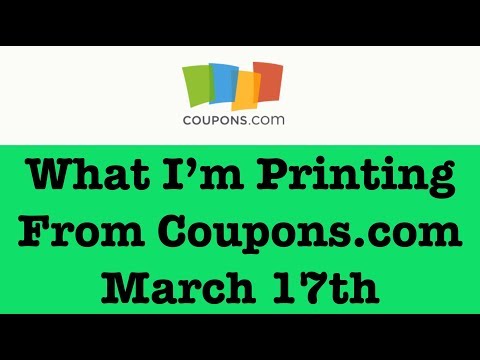 Coupons to Print from Coupons.com for Extreme Couponing |March 17th|