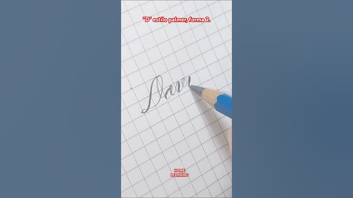 "D" estilo Palmer, forma 2. #calligraphy #caligrafia #cursiva