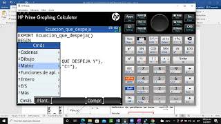 7 HALLA LA PENDIENTE Y ORDENADA DE UNA ECUACION GENERAL DE LA RECTA PROGRAMA EN LA HP PRIME screenshot 5