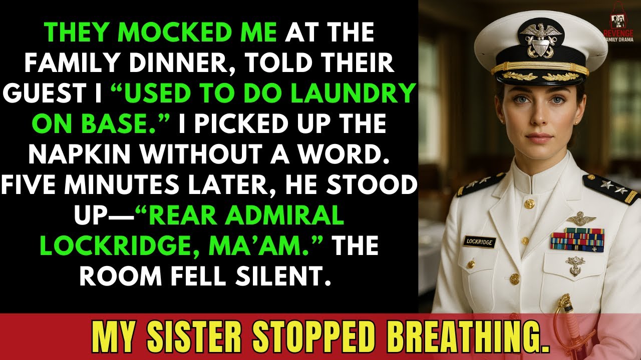 They Laughed When I Brought Napkins — Then Her Commanding Officer Saluted Me ‘Admiral Moore…’