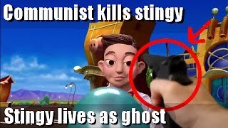 The mine song but stingy gets murdered by a communist and comes back as ghost to haunt you