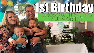 1st Birthday \/\/ Dinosaur Theme, He’s All Worth It