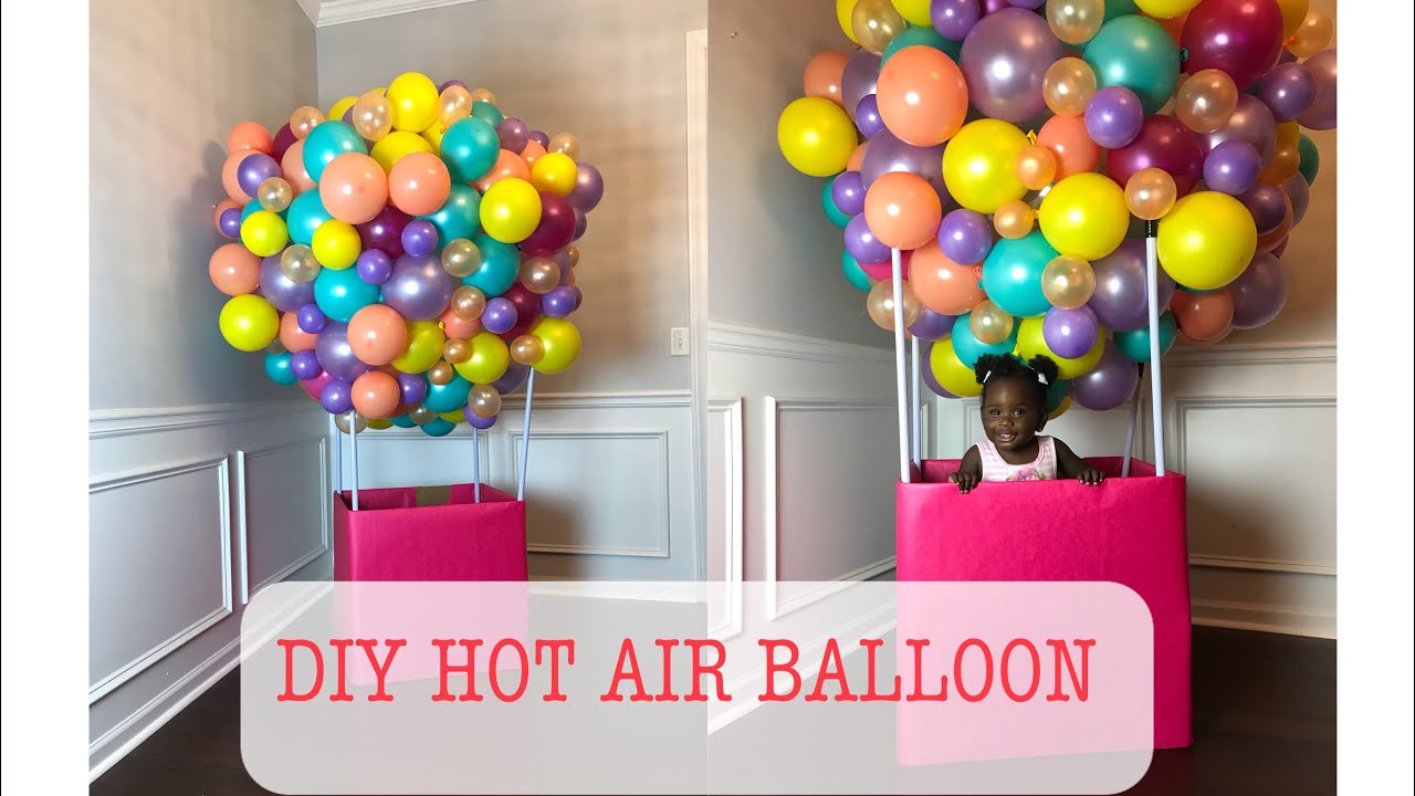 How To Make A Hot Air Balloon For Birthday Party